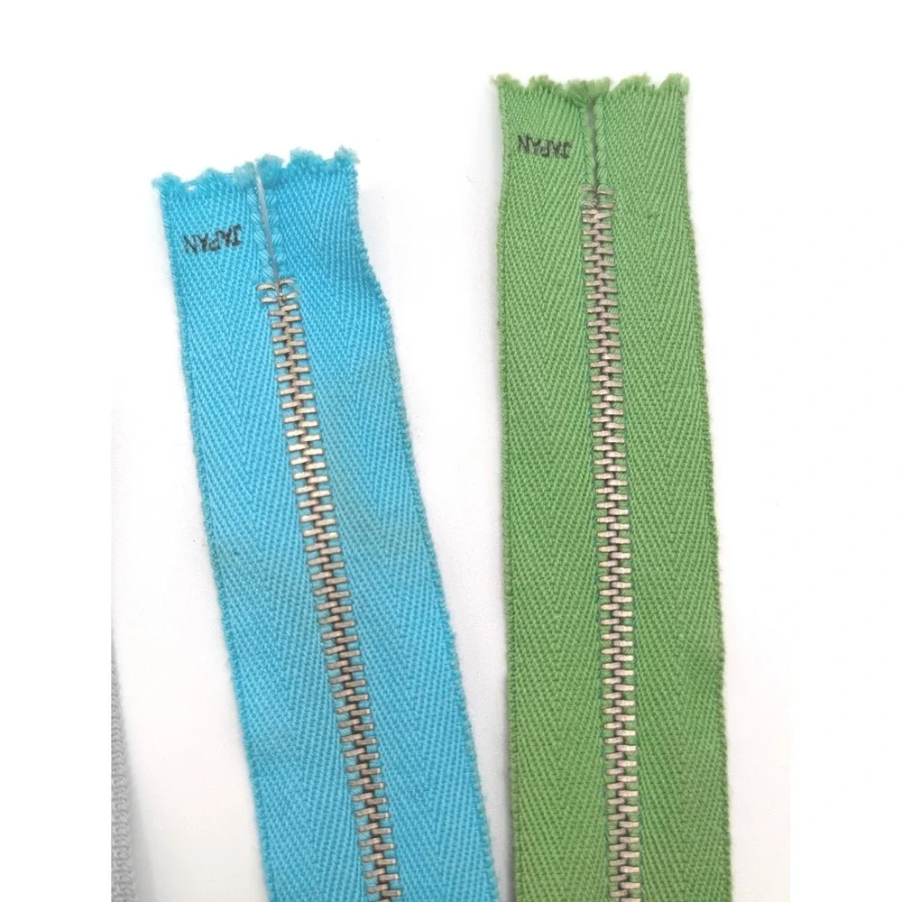 Vintage YKK Ziplon Hancock Zippers Lot of 7 Assorted Colors 18 Inch Japan